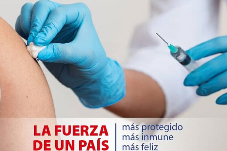 Some 84.3% of Cubans has received one shot of Covid-19 vaccine